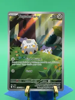 Togedemaru ME02: Phantasmal Flames Pokemon 104/094 Illustration Rare NM+ - Image 1