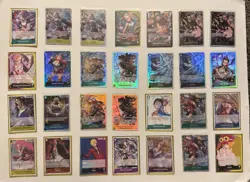 ONE PIECE 28 CARD LOT ALT ART LEADER SUPER RARE LUFFY ZORO YAMATO SANJI KUZAN - Image 1