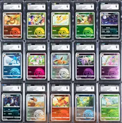 Lot of (15) Pokemon S. Chinese Gem Pack Vol 2 Poke Ball Rev. Holo - CGC MINT 9 - Image 1