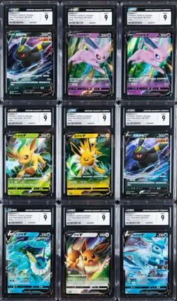 Lot of (9) 2025 Pokemon S. Chinese Gem Pack Vol. 2 Holo CGC MINT 9 - Image 1