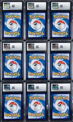 Lot of (9) Pokemon S. Chinese Gem Pack Vol. 2 Set Logo Rev Holo CGC MINT 9 - Image 2