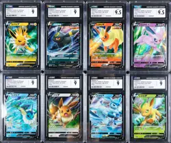 Lot of (8) 2025 Pokemon S. Chinese Gem Pack Vol. 2 Holo CGC MINT 9/ MINT + 9.5 - Image 1