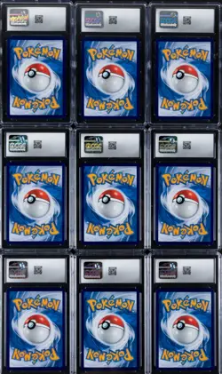 Lot of (9) Pokemon S. Chinese Gem Pack Vol. 2 Set Logo Rev Holo CGC GEM MINT 10 - Image 2