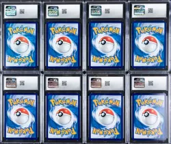 Lot of (8) Pokemon S. Chinese Vol. 2 Energy Symbol Rev Holo CGC MINT 9 - Image 2