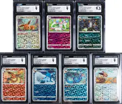 Lot of (7) 2025 Pokemon S. Chinese Vol. 2 Prismatic Holo CGC MINT 9/ MINT + 9.5 - Image 1