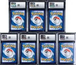 Lot of (7) Pokemon S. Chinese Gem Pack Vol. 2 Master Ball Rev Holo CGC MINT 9 - Image 2