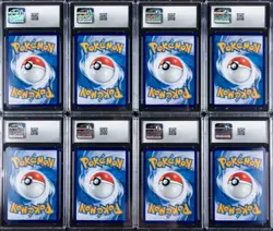Lot of (8) 2025 Pokemon S. Chinese Gem Pack Vol. 2 Prismatic Holo CGC MINT 9 - Image 2