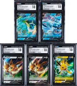 Lot of (5) 2025 Pokemon S. Chinese Gem Pack Vol. 2 Holo CGC GEM MINT 10 - Image 1