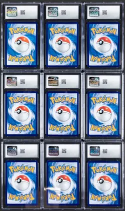 Lot of (9) Pokemon S. Chinese Vol. 2 Poke Ball Rev Holo CGC MINT 9/GEM MT 10 - Image 2