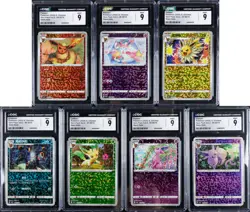 Lot of (7) 2025 Pokemon S. Chinese Gem Pack Vol. 2 Stars Holo CGC MINT 9 - Image 1