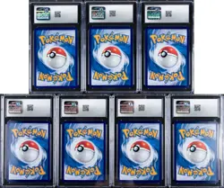 Lot of (7) 2025 Pokemon S. Chinese Gem Pack Vol. 2 Stars Holo CGC MINT 9 - Image 2
