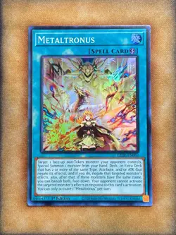 Yugioh Metaltronus LEDE-EN069 Super Rare 1st Ed NM - Image 1