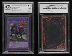 Flower Wolf YuGiOh Legend of Blue Eyes White Dragon BCCG 10 Mint or Better 2002 - Image 3