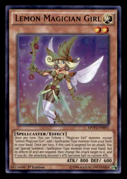 Yu-Gi-Oh TCG #MVP1-EN051 Lemon Magician Girl 1st Edition Ultra Rare LP - Image 1