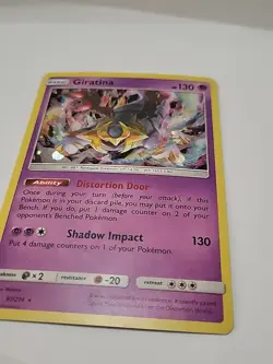 Giratina 97/214 2018 S&M Lost Thunder Pokemon Card TCG Nintendo Holo Rare - Image 2