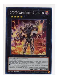 D/D/D Wise King Solomon DOOD-EN043 Super Rare 1st Edition Yugioh NM - Image 1