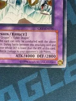 Yugioh Cyber End Dragon 1st Edition Ultra Rare CRV-EN036 HP - Image 3
