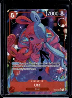 2026 One Piece Heroines Edition Uta Super Rare Alternate Art #EB03-003 - Image 1