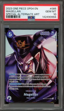 One Piece CCG Magellan Special Alternate Art OP02-085 PSA 10 Gem Mint - Image 1
