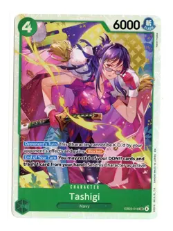 Tashigi EB03-018 SR Foil One Piece Extra Booster: One Piece Heroines Edition NM - Image 1