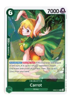 Carrot EB03-013 R Foil One Piece Extra Booster: One Piece Heroines Edition NM - Image 1