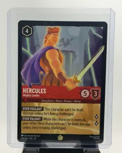 Hercules Mighty Leader Foil Whispers in the Well Disney Lorcana TCG - Image 1