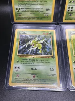 Pokemon Card Vintage Jungle Lot X4: Vileplume Nidoqueen Scyther Pinsir - Image 4