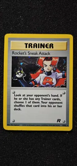 Rocket's Sneak Attack Trainer 16/82 Lp Holo 2000 Pokemon Card TCG - Image 1