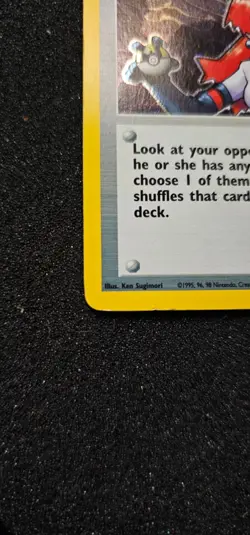 Rocket's Sneak Attack Trainer 16/82 Lp Holo 2000 Pokemon Card TCG - Image 5