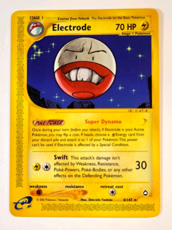 Electrode Aquapolis 8/147 Rare Vintage WoTc era E-Reader Pokemon Card Near Mint - Image 1