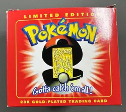 Charizard Pokemon Pokeball 23K Gold Plated Card Burger King SEALED Pokeball - Image 5