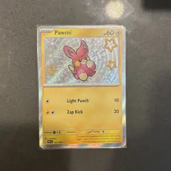 Pawmi - 142/091 -Paldean Fates Pokemon TCG Shiny Ultra Holo Rare Card NM - Image 1