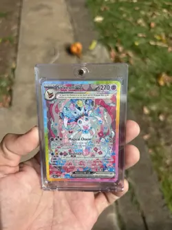 Pokemon TCG Sylveon EX Prismatic Evolutions Holo Card 156/131 English - Image 1