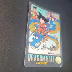 Dragon Ball Goku Visual Card Hologram Gold Seal Japan - Image 3