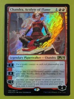 FOIL Chandra, Acolyte of Flame x1 Core Set 2020 M20 1x MTG Magic the Gathering - Image 1