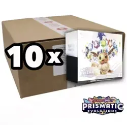 Pokemon TCG Prismatic Evolutions Case of 10x Sealed Elite Trainer Box ETB - Image 1