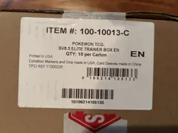 Pokemon TCG Prismatic Evolutions Case of 10x Sealed Elite Trainer Box ETB - Image 2