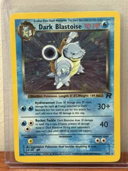 Pokemon TCG Dark Blastoise 3/82 Holo Rare WOTC: Team Rocket 1999 - Image 1