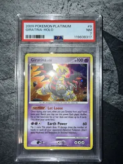 2009 POKEMON PLATINUM #9 GIRATINA-HOLO PSA 7 - Image 1