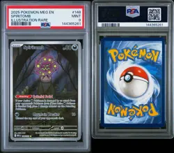 2025 Pokemon MEG EN Spiritomb Illustration Rare #148 PSA 9 - Image 3