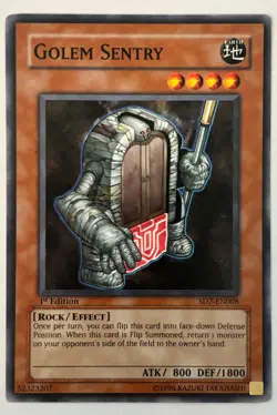 Golem Sentry 1st Edition Structure Deck: Invincible Fortress SD7-EN08 2006 LP - Image 1