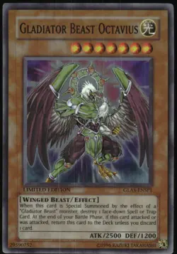 Yu-Gi-Oh! - Gladiator's Assault Gladiator Beast Octavius 2007 GLAS-ENSP1 LE - Image 1