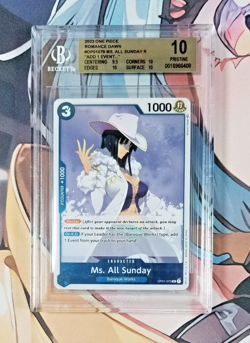 One Piece ~ Romance Dawn Pre Errata Ms. All Sunday Foil OP01-079 / 079 ~ BGS 10 - Image 1