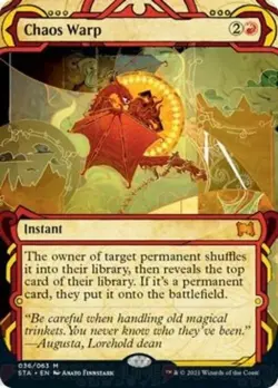 MTG English Chaos Warp (Foil Etched) NM Foil Strixhaven Mystical Archive - Image 1
