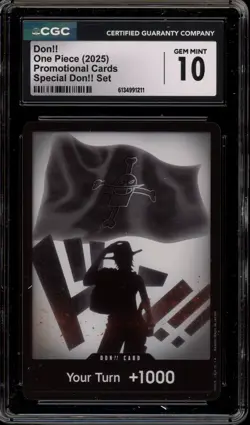 One Piece CCG Don!! Special Don!! Set Promo CGC 10 Gem Mint - Image 1