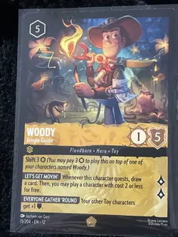 Disney Lorcana Wilds Unknown Woody Jungle Guide 15/204 Legendary Near Mint - Image 1