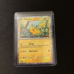 Pikachu Holo McDonald's Promo Pokemon Card NM - 002/015 2024 Happy Meal Foil - Image 1