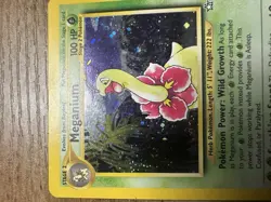 Pokemon TCG Meganium Neo Genesis Holo Rare Card #11/111 - Image 4