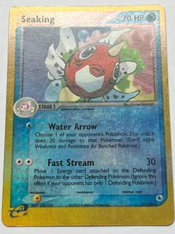 Seaking 21/109 HP EX Ruby and Sapphire Reverse Holo Rare Pokemon Card - Image 3