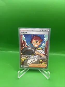Pokemon TCG Trainer Crispin 164/142 Stellar Crown Ultra Rare Holo Card - Image 1